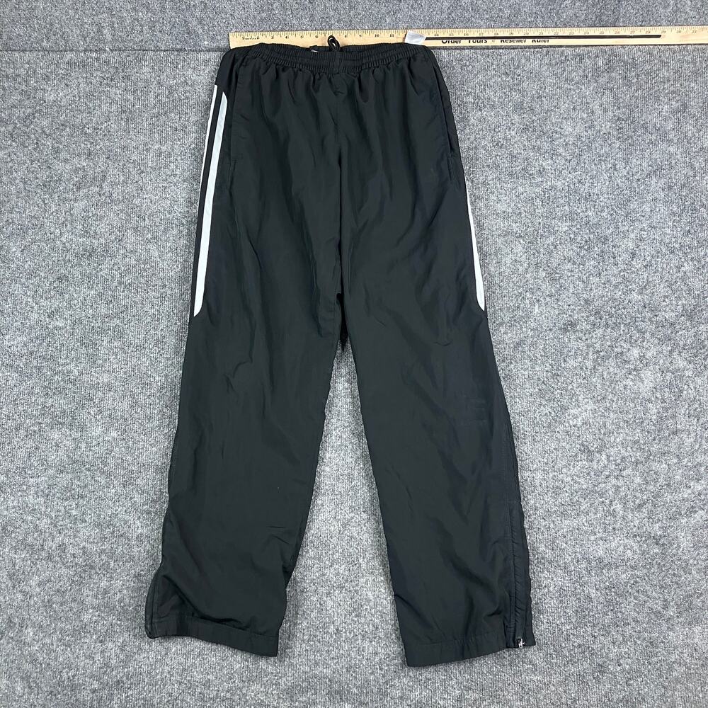 Adidas Track Pants Mens Size S Black Athletic Zip Hem Lightweight Activewear